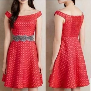 NWT - Anthropologie Moulinette Minette red dress